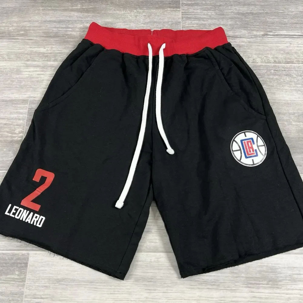 Kawhi Leonard LA Clippers Fanatics Men's M French Terry Name & Number Shorts NWT